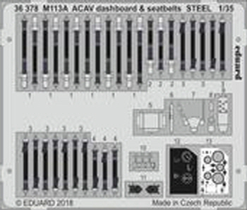 36378 1/35 M113A ACAV dashboard & seatbelts STEEL 1/35 AFV CLUB