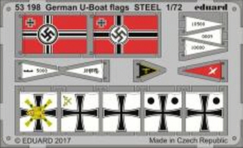53198 1/72 German U-boat flags STEEL 1/72