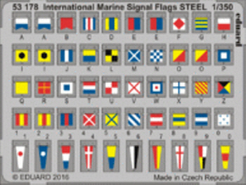 53178 1/350 International Marine Signal Flags STEEL 1/350
