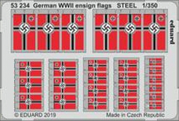 53234 1/350 German WWII ensign flags STEEL 1/350