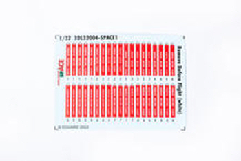 3DL32004 1/32 Remove Before Flight (white) SPACE 1/32