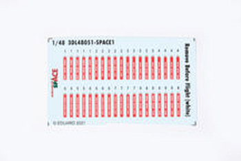 3DL48051 1/48 Remove Before Flight (white) SPACE 1/48
