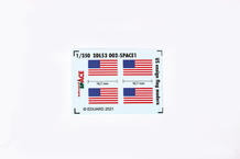 3DL53002 1/350 US ensign flag modern SPACE 1/350