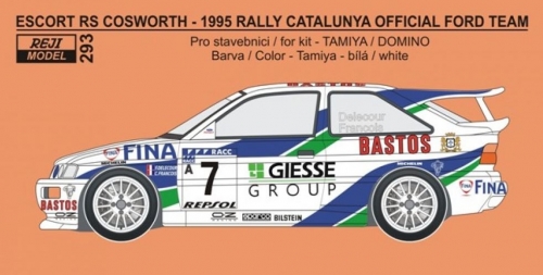 REJ0293  Transkit – Escort RS Cosworth - Official Ford rally team - Catalunya 1995 Reji Model 1/24.