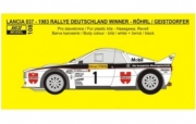 REJ0108  Decal – Lancia 037 „Würth“ ADAC Deutschland Rallye 1983 winner – Röhrl / Geistdorfer 1/24