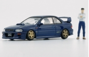 [SALE-사전 예약] BCS64B0077 1/64 Subaru Impreza WRX GC8 TYPE-R Custom ID Blue (RHD) with figure