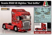 [사전 예약] 3882 1/24 Scania R560 V8 Highline 'Red Griffin'