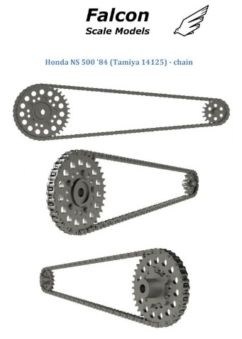 [사전 예약] FSM25 Chain set for 1/12 scale models: Honda NS500