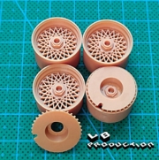 [사전 예약] LBTK13 1/24 BMW M1 mesh wheels w/ turbo fan set (For Italeri/Esci/Revell kits)