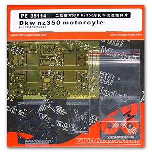 PE35114 1/35 Photo Etched set for 1/35 DKW NZ350 MOTORCYLE (For TAMIYA35241)