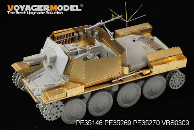 PE35146 1/35 Photo Etched set for 1/35 fenders for 38t tank (For DRAGON)