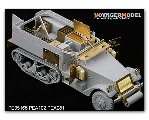 PE35166 1/35 Photo Etched set for 1/35 WWII M4 81mm Mortar Carrier (For DRAGON 6361)