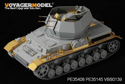 PE35408 1/35 WWII German Panzer IV ausf G 20mm Flakpanzer IV "Wirbelwind"(For DRAGON 6342)