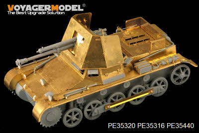 PE35440 1/35 WWII German 47mm PaK(t) Panzerjager I early version basic(For DRAGON 6230)