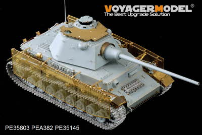 PE35803 1/35 WWII German Pz.Kpfw.IV Ausf.J （mit Panther F turret）(For For DROGON 6824)