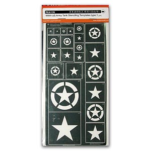 PEA136 1/35 WWII US Army Tank Stenciling Templates Type 1