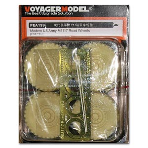 PEA199 1/35 1/35 Modern US Army M1117 Road Wheels (For TRUMPETER)