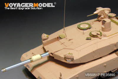 VBS0517 1/35 Modern German Rh-M-120 L/44 120mm Gun Barrel w/machine gun(Leopard2A4 Revolution 1 )(Fo