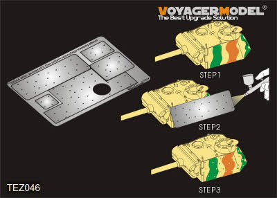 TEZ046 1/35 1/35 WWII German AFV Disc pattern camouflage masking stencil 2(For All)