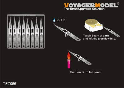TEZ066 Voyager stainless super glue aplicators 2(For all)