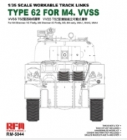 [주문시 바로 입고] RM5044 1/35 Workable Track Links for Sherman VVSS, Vc/Ic Firefly,M3, M4 Early, M4A1, M4A1, M4A3, M4A4- 전차 미포함