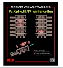 [주문시 바로 입고] RM2018 1/35 Workable Track Links for Pz.III/IV Winterketten 3D Printed - 전차 미포함