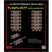 [주문시 바로 입고] RM2013 1/35 3D Printed Workable Track Links for Pz.Kpfw.III/IV Early Production - 전차 미포함