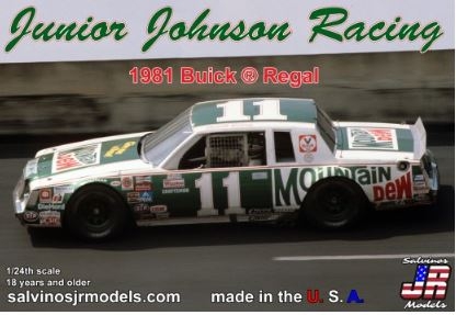19815 1/24 Junior Johnson Racing Darrell Waltrip #11 1981 Buick Regal Race Car