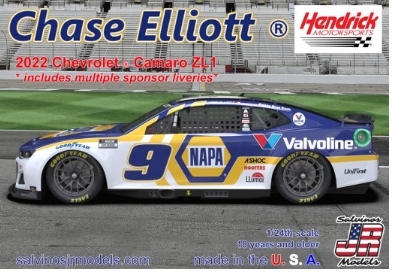 [사전 예약] 2022CEM 1/24 Chase Elliott 2022 NASCAR Next Gen Chevrolet Camaro ZL1 Race Car (Napa) (Ltd Prod)