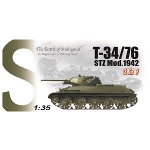 [주문시 바로 입고] BD6453 1/35 T-34/76 STZ Mod.1942 2 in 1 w/Magic Tracks