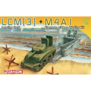 [주문시 바로 입고] BD7516 1/72 LCM3 Landing Craft and M4A1 Sherman w/Deep Wading Kit
