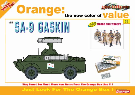 [주문시 바로 입고] BD9138 1/35 SA-9 Gaskin + Motor Rifle Troops (Orange)