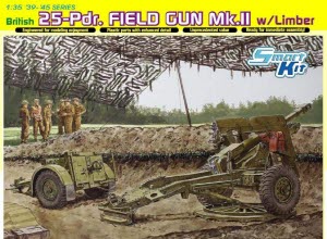 [주문시 바로 입고] BD6774 1/35 British 25pdr Field Gun Mk.II w/Limber