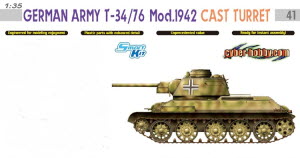 [주문시 바로 입고] BD6486CH 1/35 T-34/76 Mod. German Army 1942 Cast Turret -White Box