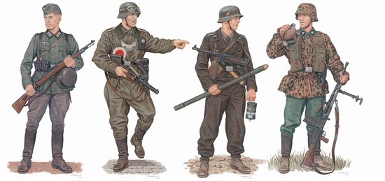 [주문시 바로 입고] BD6703 1/35 March to the West Western Front 1940 (4 Figure Set)