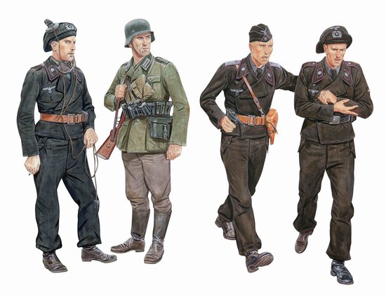 [주문시 바로 입고] BD6654 1/35 Ghost Division Tank Crew Blitzkrieg 1940 (4 Figures Set)