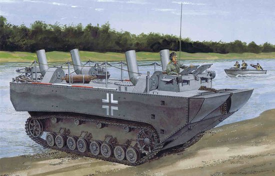 [주문시 바로 입고] BD6625 1/35 Panzerfahre Gepanzerte Landwasserschlepper Prototype Nr.I ~ Smart Kit
