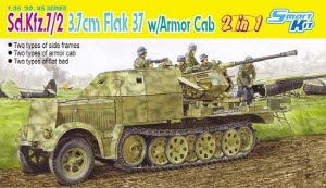 [주문시 바로 입고] BD6542 1/35 Sd.Kfz.7/2 3.7cm Flak 37 w/Armor Cab (2 in 1)