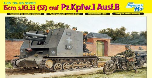 [주문시 바로 입고] BD6259 1/35 15cm s.IG.33(Sf) auf Pz.Kpfw.I Ausf.B ~ Smart Kit