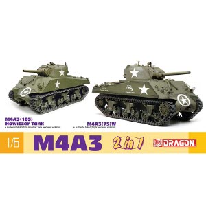 BD75055 1/6 M4A3(105) Howitzer Tank/M4A3(76)W Sherman 2in1