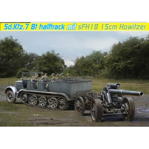 BD6918 1/35 Sd.Kfz.7 8(t) Halftrack + s.FH.18 Howitzer