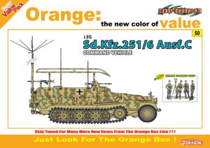 BD9150 1/35 Sd.Kfz.251/6 Ausf.C Command Vehicle + German Command Staff (Orange)