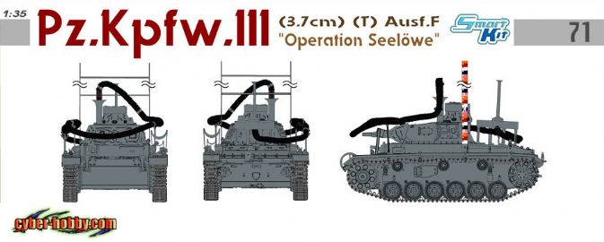BD6717 1/35 Pz.Kpfw.III (3.7cm) (T) Ausf.F "Operation Seelowe"