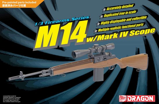 BD1311 1/3 M14 Rifle w/Mark IV Scope