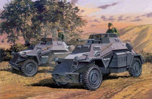 BD7393 1/72 Sd. Kfz.222 Leichte Panzerspahwagen (Contain 2 kits)(2대 포함)
