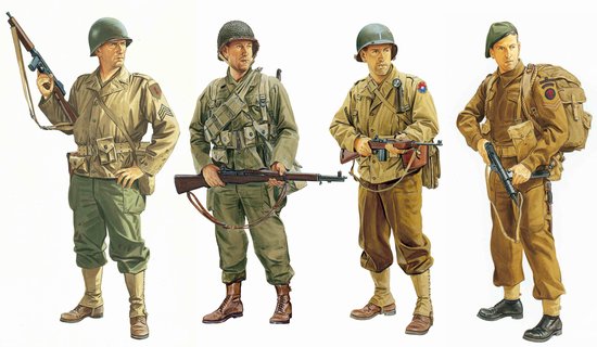 BD6653 1/35 Allied Force ETO 1944 (4 Figures Set)