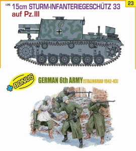 BD9123 1/35 15cm Sturm-Infanteriegeschütz 33 Ausf. Pz III w/ German 6th Army Stalingrad 1942/43 (Orange Series)