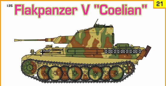 BD9121 1/35 Flakpanzer V ''Coelian'' w/Panzer Riders (Orange Series)