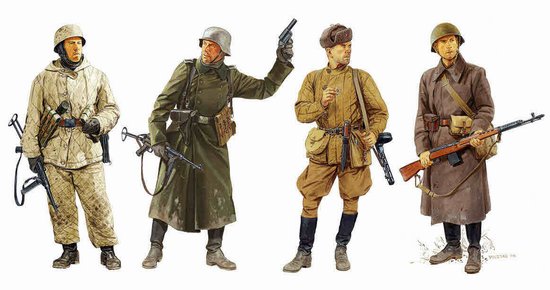 BD6652 1/35 Ostfront Winter Combatants 1942-43 (4 Figures Set)