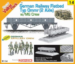 BD9114 1/35 German Railway Flatbed Typ Ommr (2 Axle)